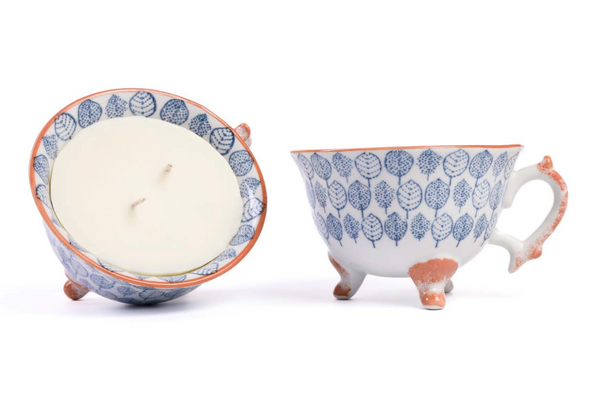Lennie - Refillable Ceramic Tea Cup Candle