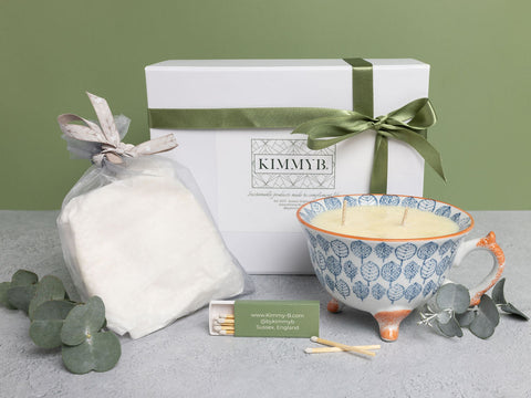 Gift Set - Lennie Tea Cup Candle with Refill