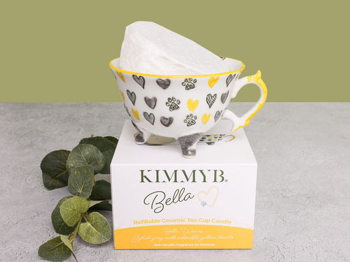 Bella - Refillable Ceramic Tea Cup Candle