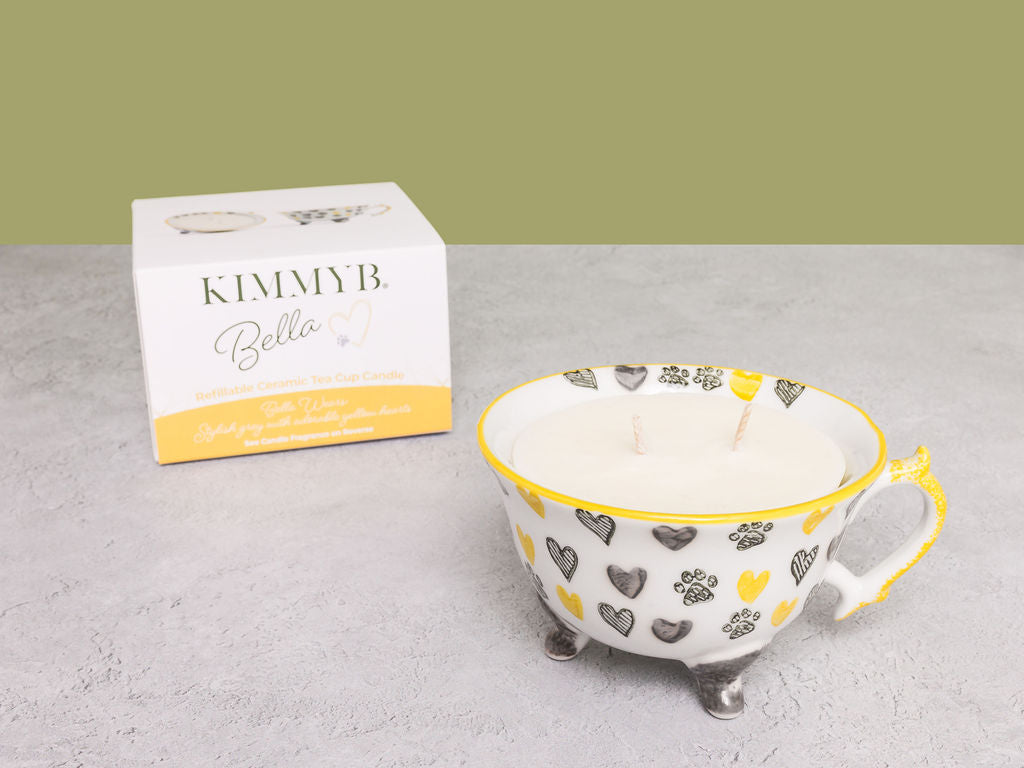 Bella - Refillable Ceramic Tea Cup Candle