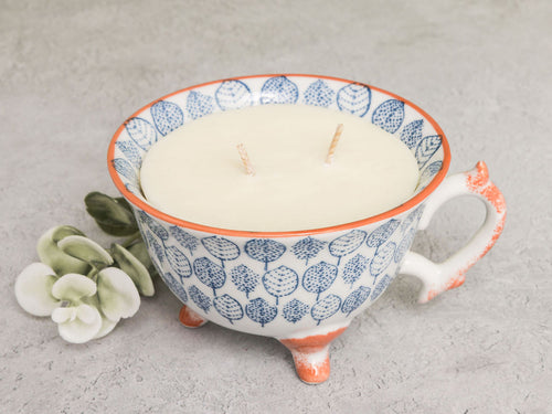 Lennie - Refillable Ceramic Tea Cup Candle