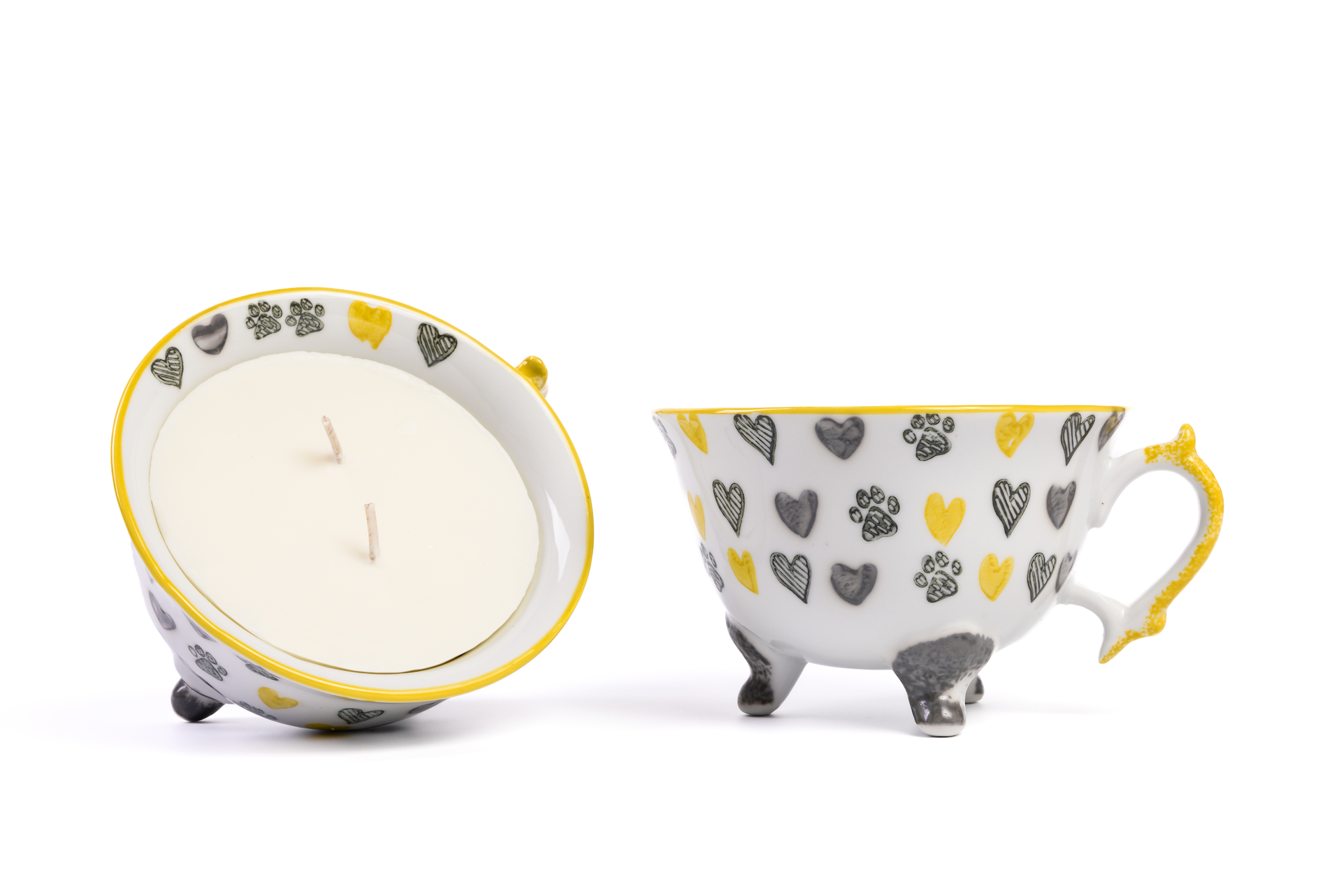 Bella - Refillable Ceramic Tea Cup Candle