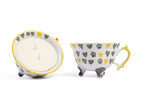 Bella - Refillable Ceramic Tea Cup Candle