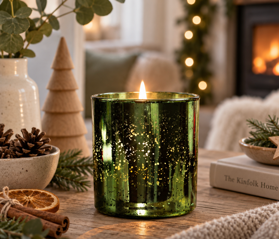 Winter Gem - Eco-Soy Wax Luxury Green Candle [Limited Edition]