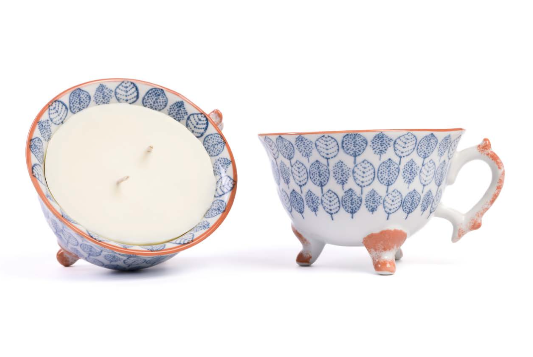 Lennie - Refillable Ceramic Tea Cup Candle