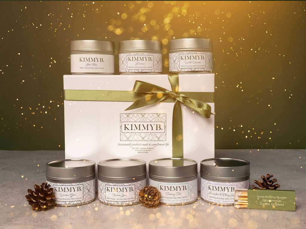 Seasonal Soy Wax Candle Tin Gift Set (Worth £77)