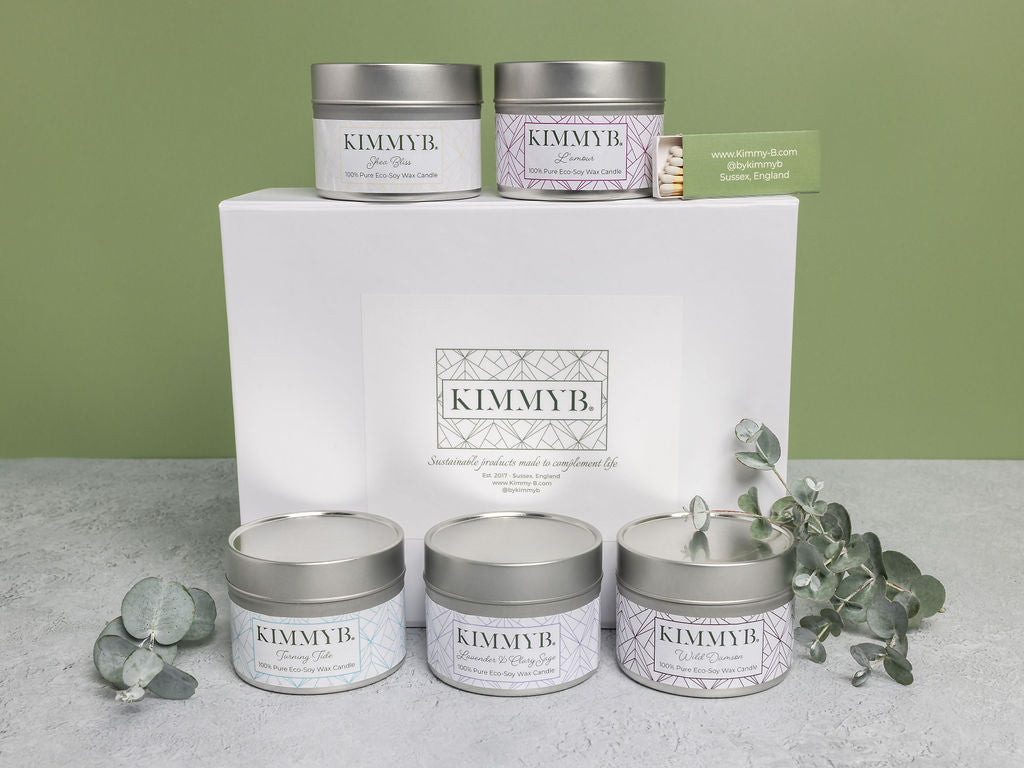 Signature Soy Wax Candle Tin Gift Set (Worth £55)