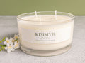 3 Luxury Wick Glass Candle Bowl