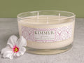 3 Luxury Wick Glass Candle Bowl