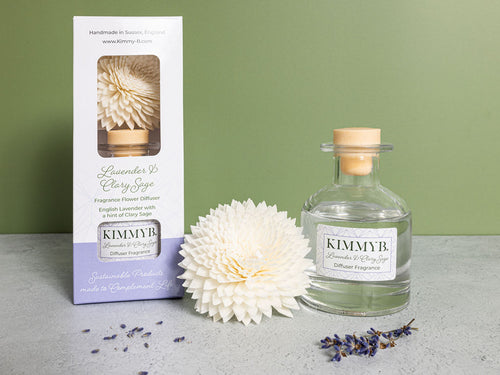 Lavender and Clary Sage - Fragrance Flower Diffuser