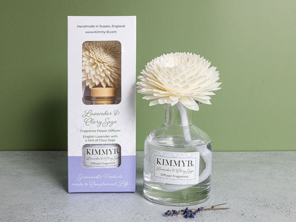 Lavender and Clary Sage - Fragrance Flower Diffuser